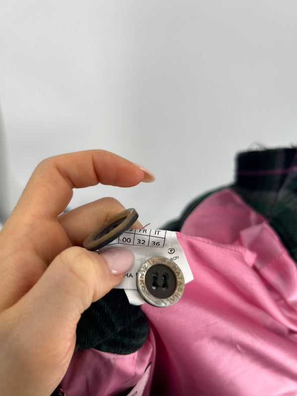 Manteau à carreaux
