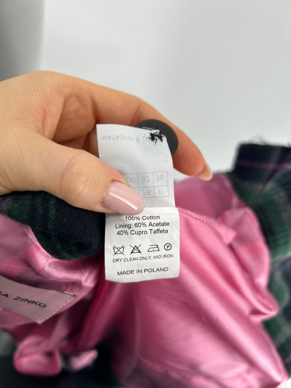 Manteau à carreaux