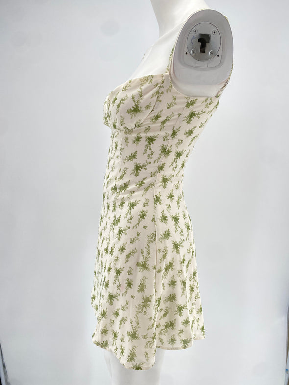 Robe blanche imprimée