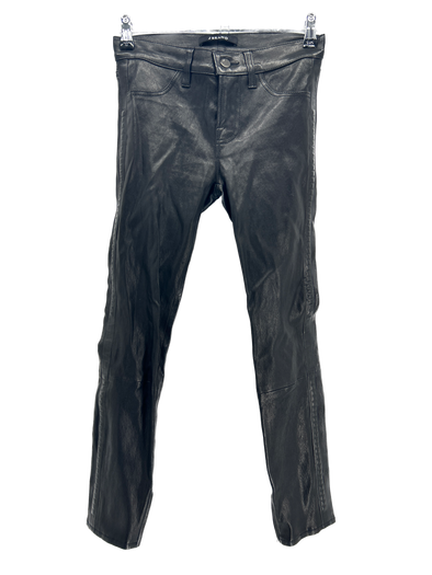 Pantalon en cuir noir