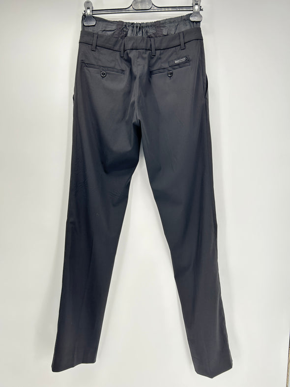 Pantalon double taille noir