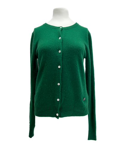 Cardigan vert en cachemire