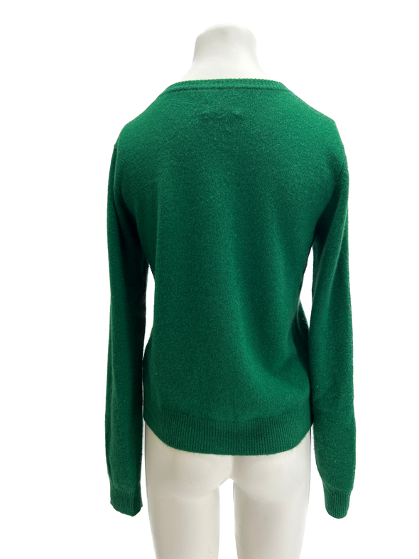 Cardigan vert en cachemire