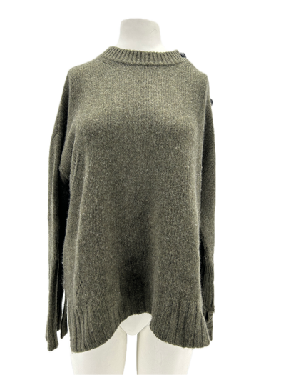 Pull en cachemire kaki