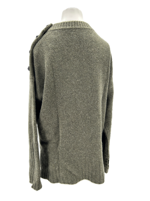 Pull en cachemire kaki