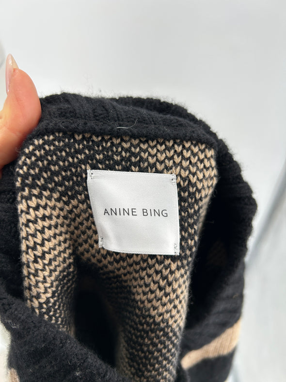 Pull en cachemire zébré
