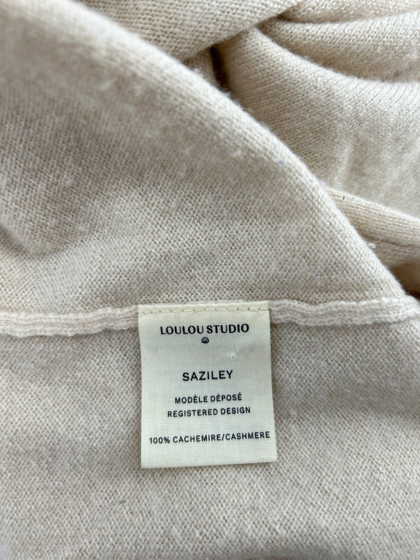 Pull beige manches courtes