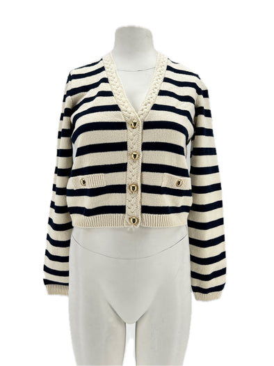 Cardigan bicolore