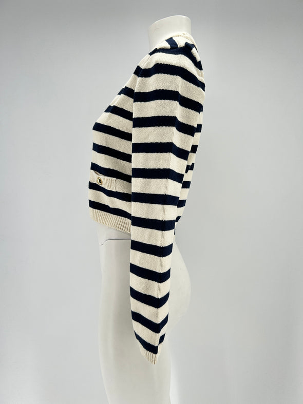 Cardigan bicolore