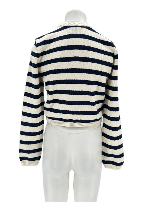 Cardigan bicolore