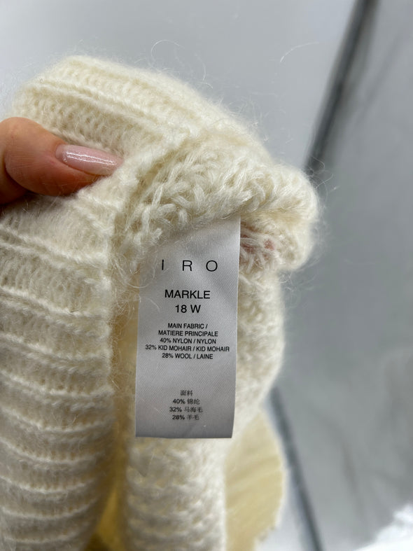 Pull blanc en laine mélangée "Markle"