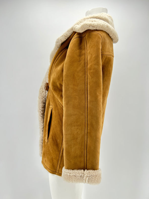 Peau lainée camel