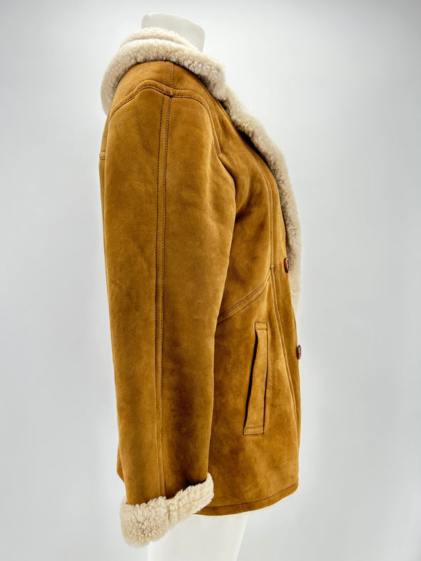 Peau lainée camel