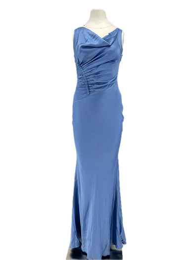Robe longue bleue