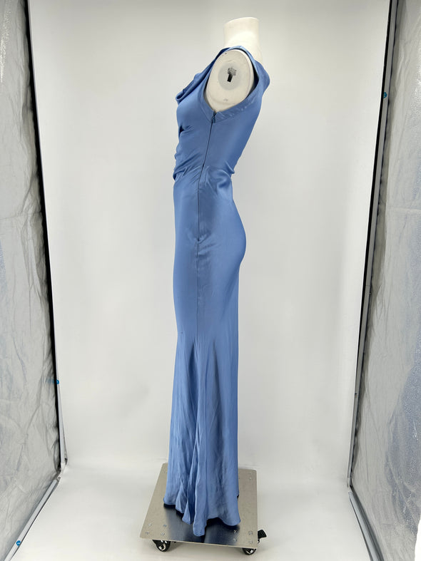 Robe longue bleue