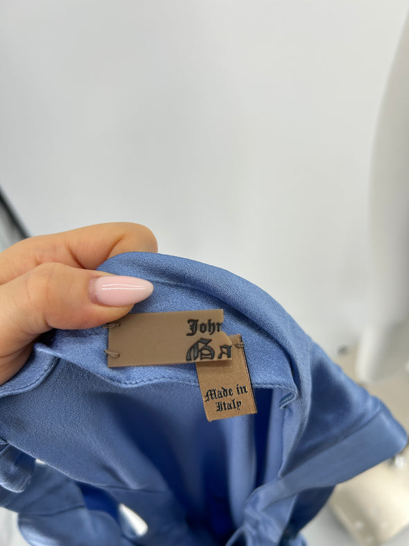 Robe longue bleue