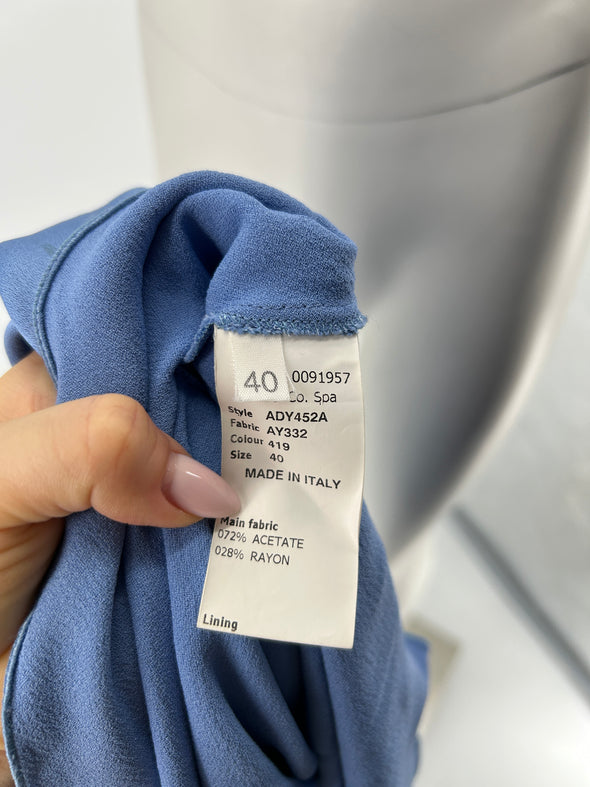 Robe longue bleue