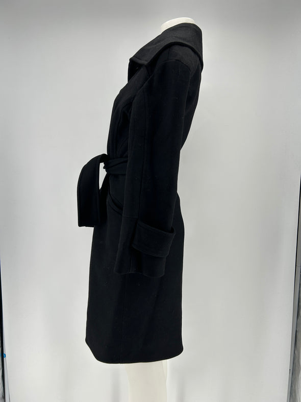 Manteau en laine noir
