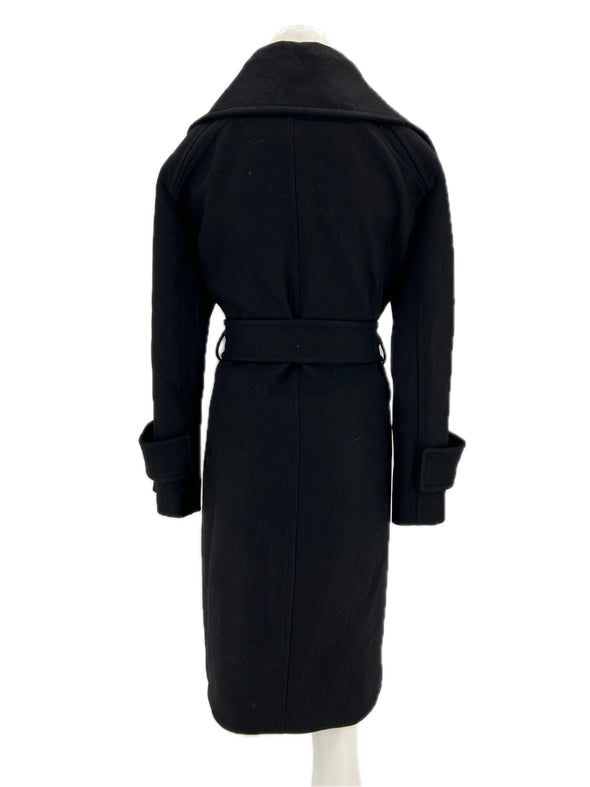 Manteau en laine noir