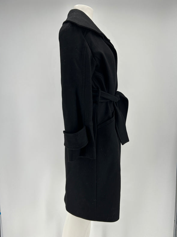 Manteau en laine noir