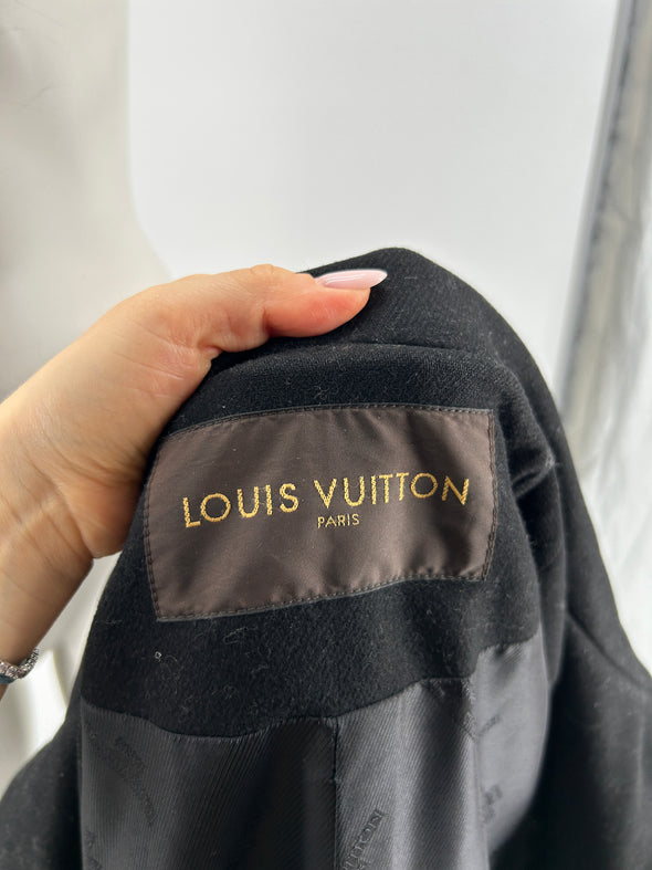 Manteau en laine noir