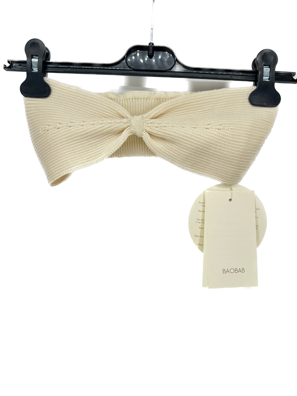 Crop top blanc sans manches