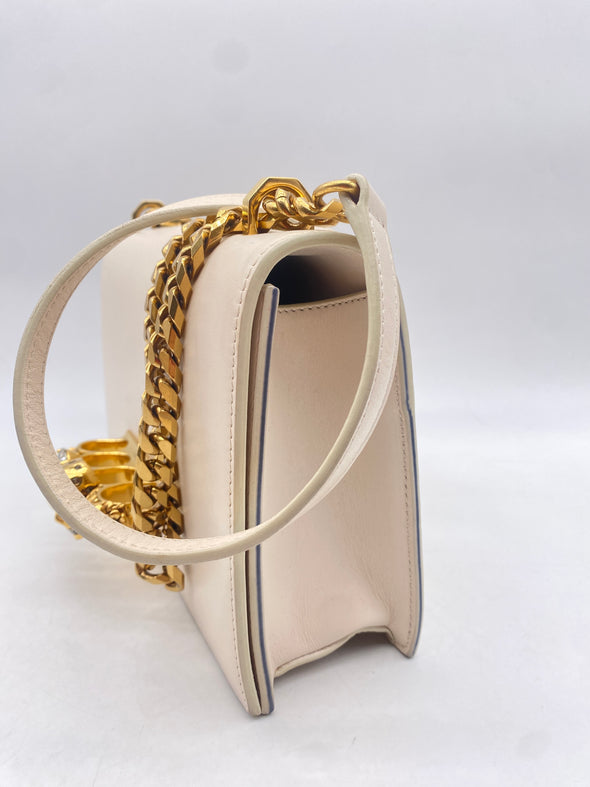 Sac à bandoulière "The Jewelled Satchel" en cuir