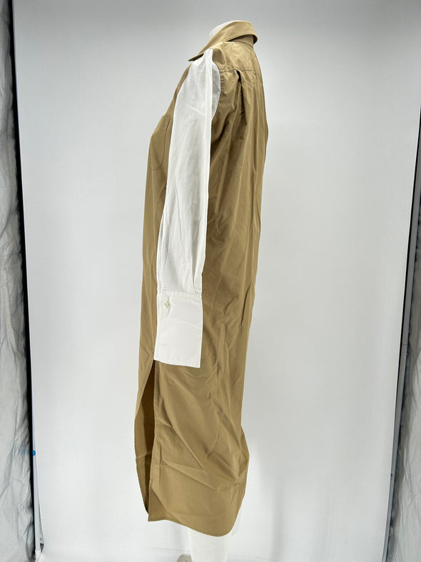 Robe chemise bicolore