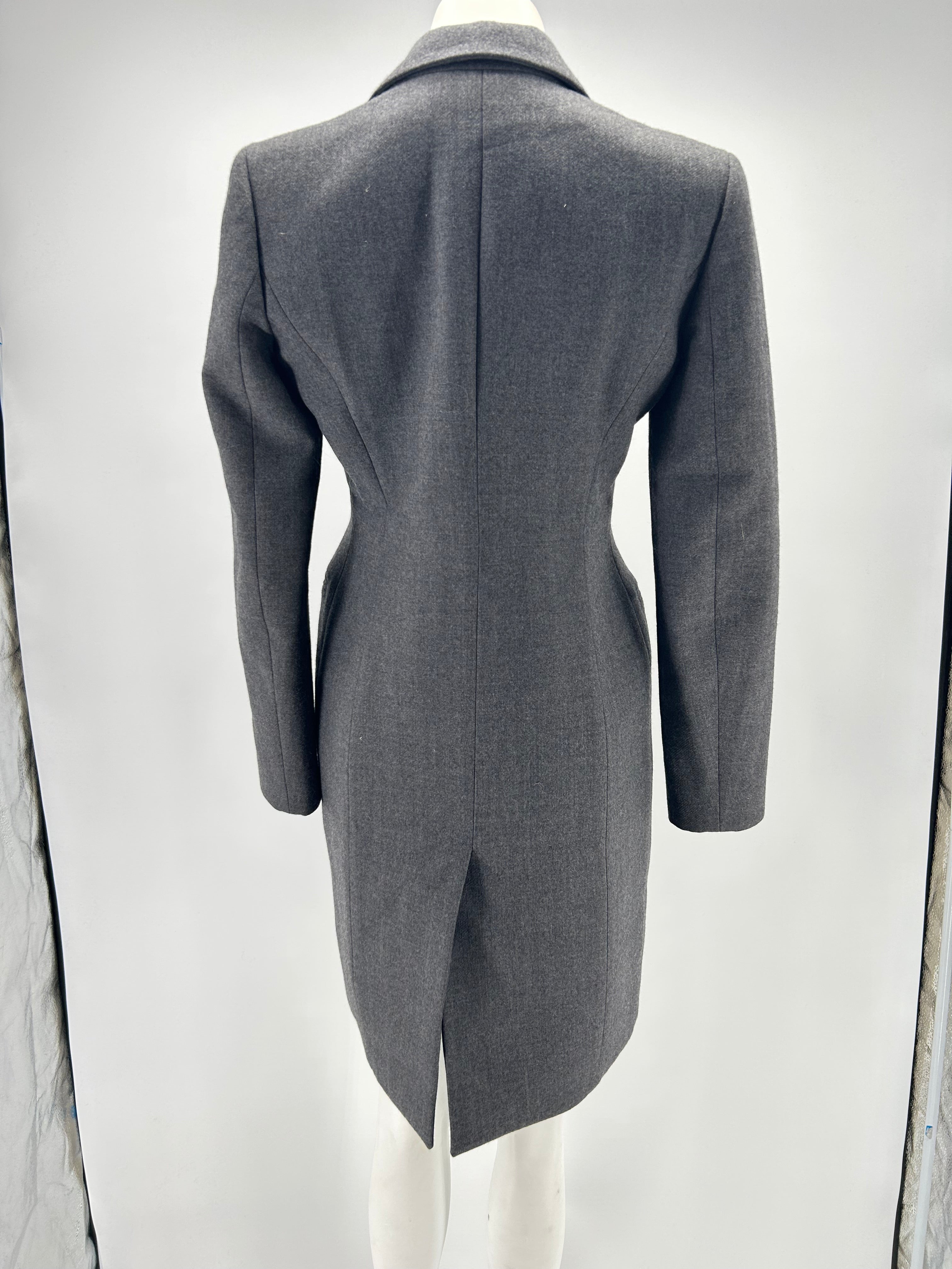 Manteau 2024 gris cintré