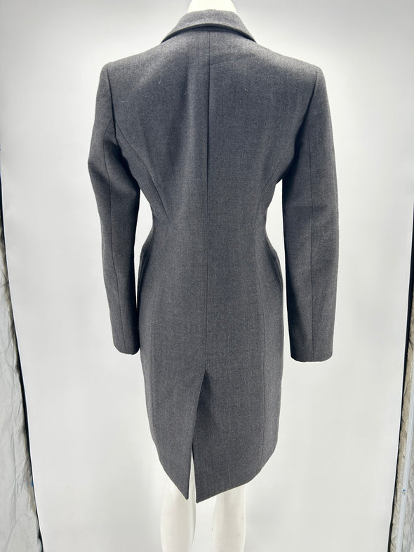 Manteau gris cintré