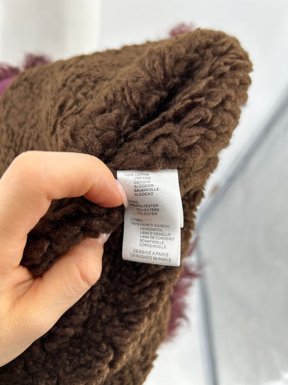 Veste sans manches avec fourrure