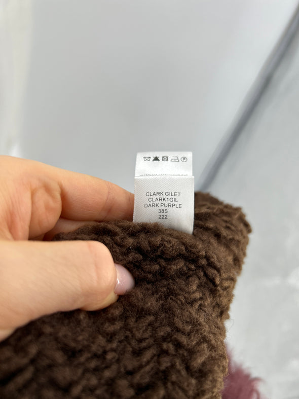 Veste sans manches avec fourrure