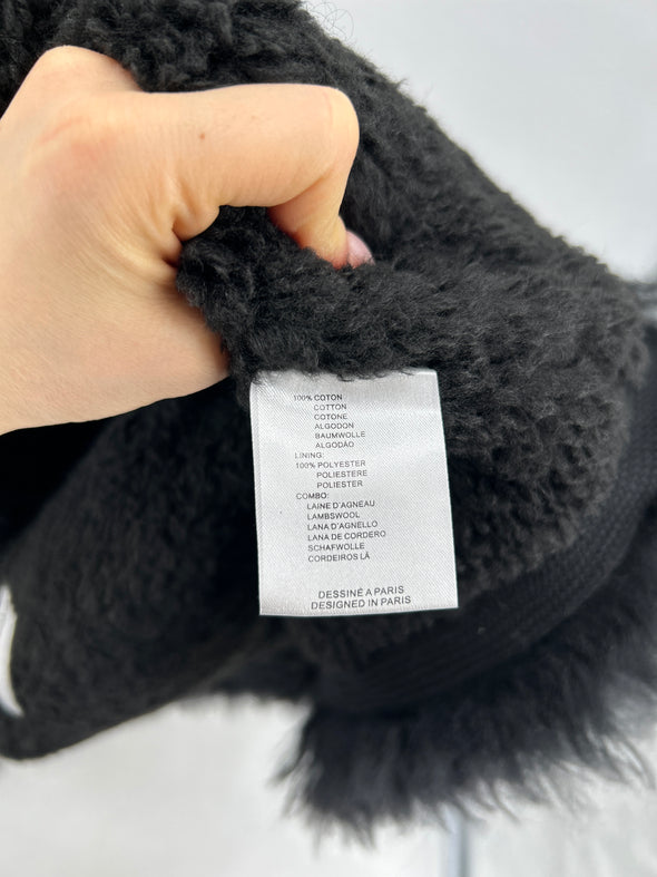 Veste sans manches avec fourrure