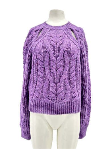 Pull en laine violet