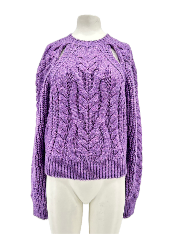 Pull en laine violet