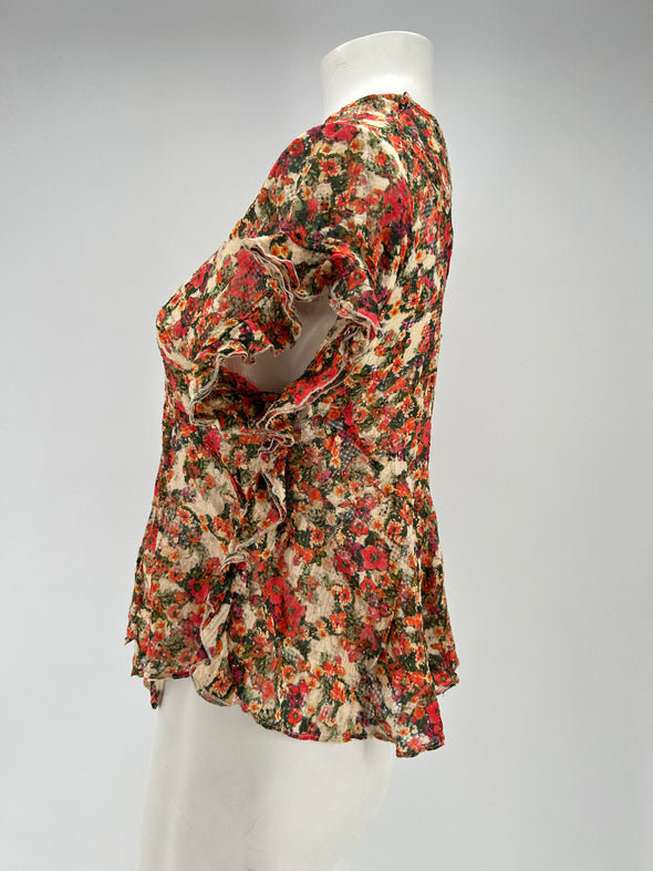 Blouse fleurie