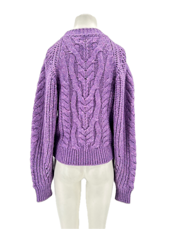 Pull en laine violet