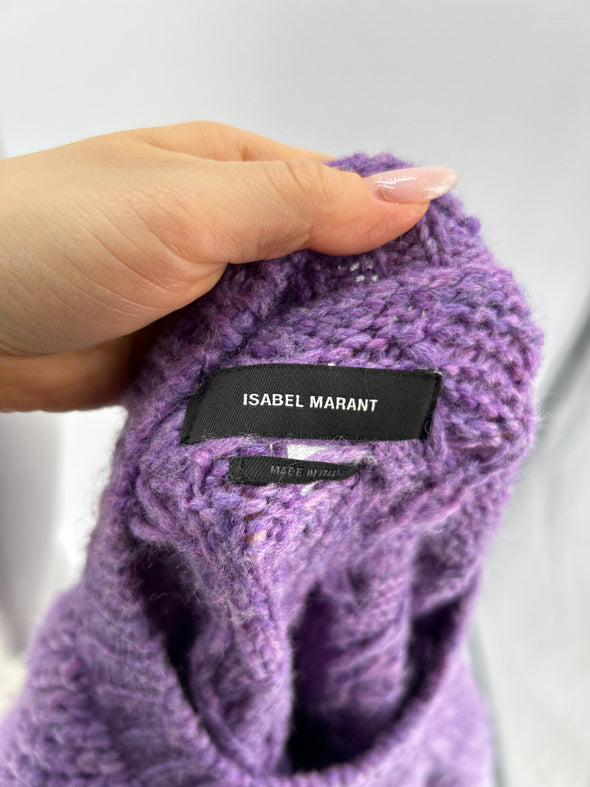 Pull en laine violet