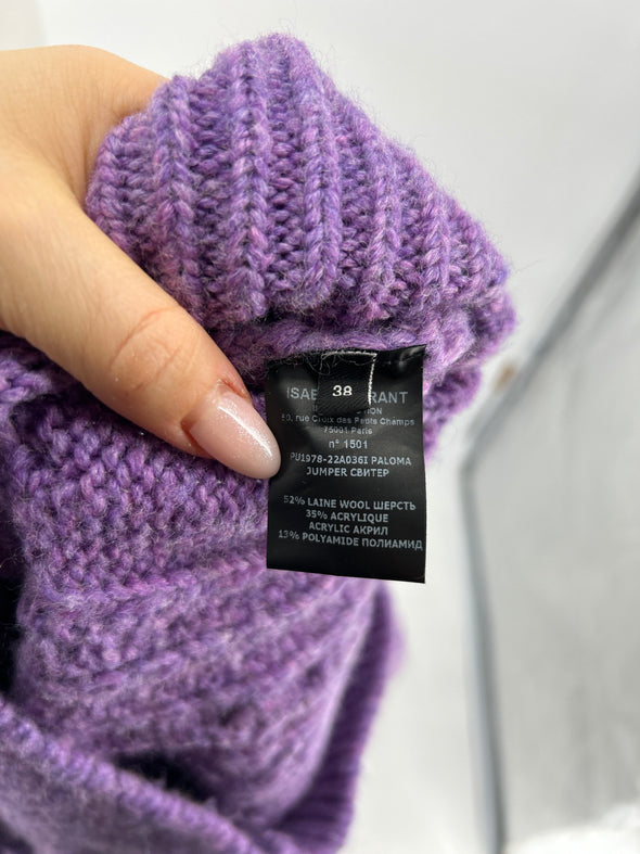 Pull en laine violet