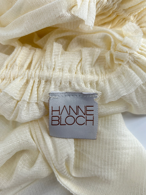 Top blanc plissé à dos nu