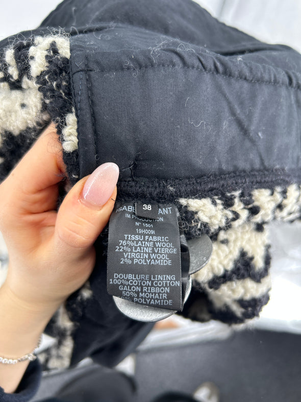 Veste en laine bicolore