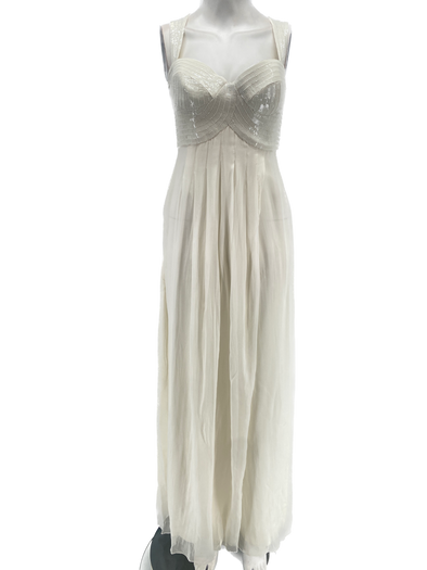 Robe longue en soie