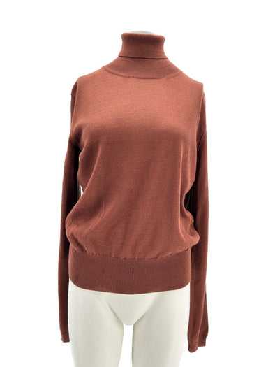 Pull en laine marron