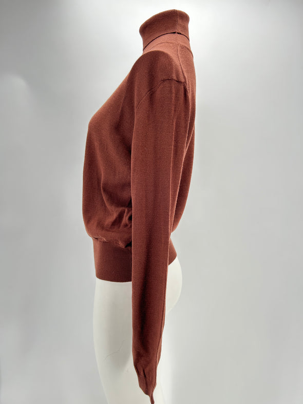 Pull en laine marron