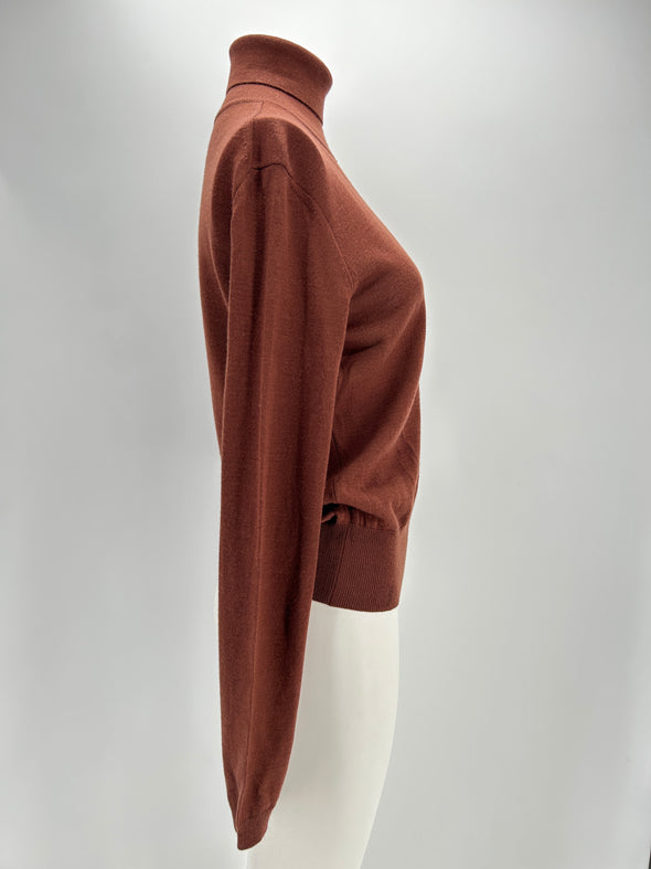 Pull en laine marron