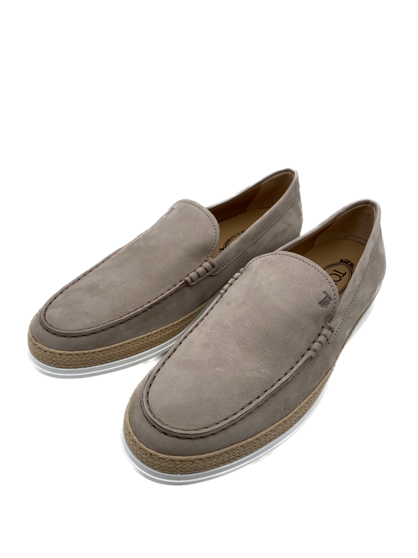 Mocassins taupe en daim