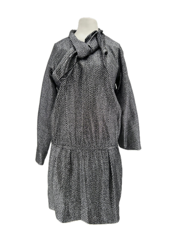 Robe en mélange de laine et de soie