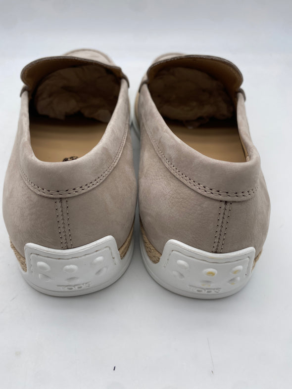 Mocassins taupe en daim