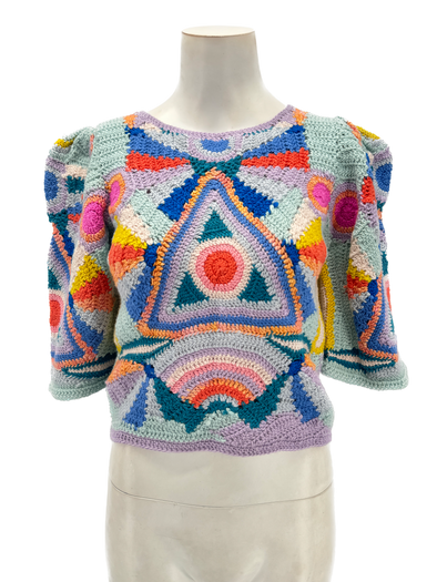 Top "Karli" multicolore en laine