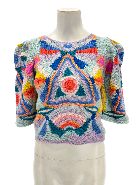 Top "Karli" multicolore en laine